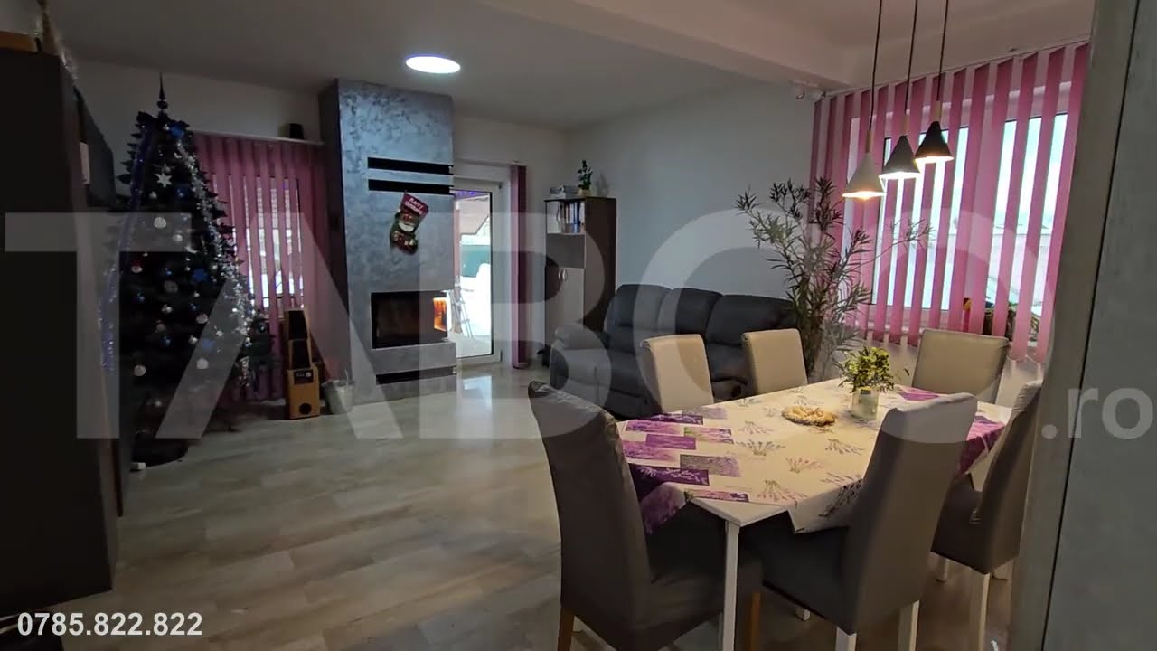 Casa individuala de vanzare teren 852 mp 5 camere 2 bai Selimbar Sibiu - Video