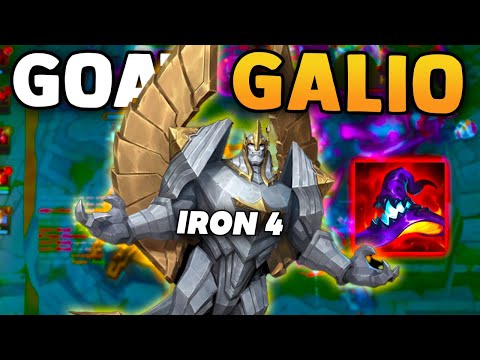 THE most Aggresive Galio support in SoloQ - Spectating IRON