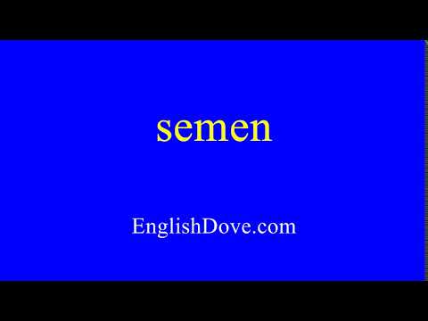 How to pronounce semen in American English.