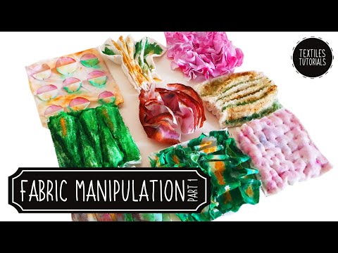 Fabric Manipulation Tutorial - Rose & Moss - Textural Textiles Techniques - Part 1/3