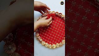 Thali decoration for Diwali, Karwa Chauth, janmashtmi, ganesh chaturthi and Navratri decoration idea