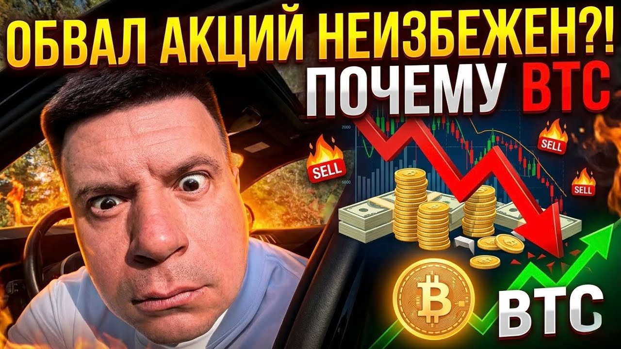КРАХ ФОНДОВОГО РЫНКА! ПОЧЕМУ ДЕНЬГИ ПОТЕКУТ В BITCOIN