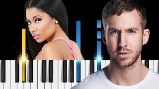 Calvin Harris &amp; Nicki Minaj - Skrt On Me - Piano Tutorial