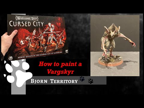 How to paint a Vargskyr for Cursed City or Soulblight Gravelords