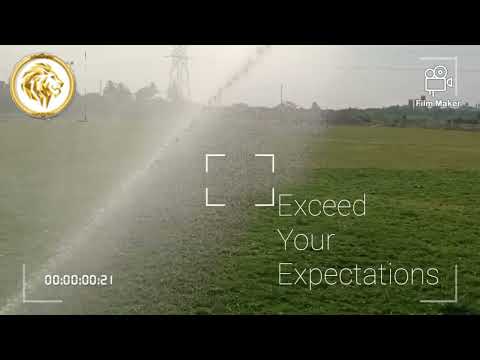 Blis plastic sprinkler irrigation system football field