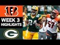 Bengals vs. Packers | NFL Week 3 Game Highlights
