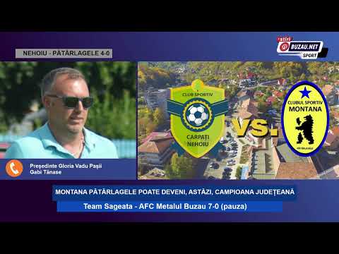 Gabi Tănase, președinte Gloria Vadu Pașii | Carpați Nehoiu - Montana Pătârlagele