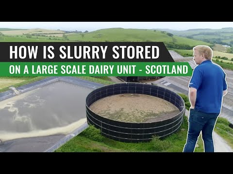 How is Slurry Stored on a Large Scale Dairy Unit – Scotland