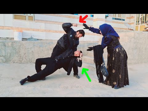 Agha Yaqoob's outburst of anger knocked Amir to the ground over the secret of Atusa's location!