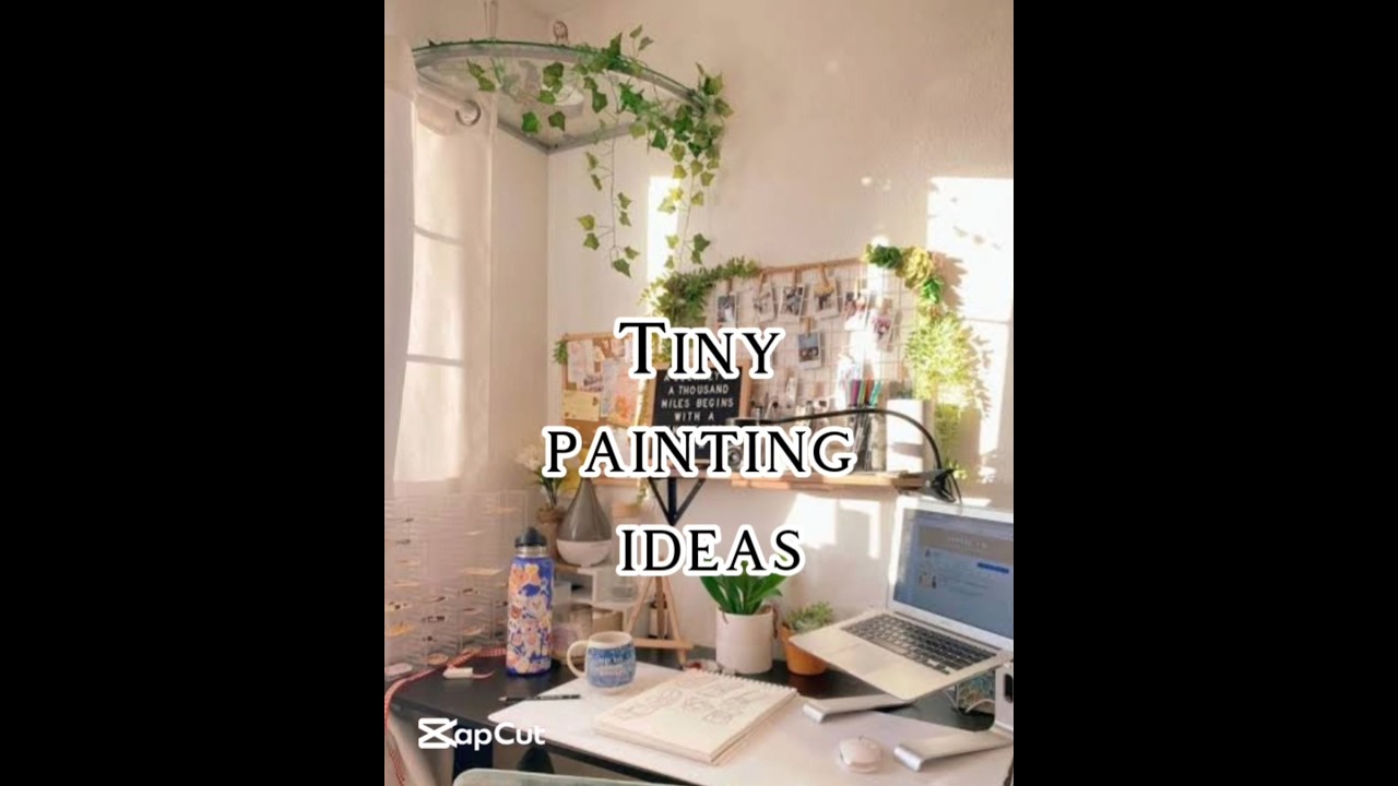 Tiny canvas painting ideas #art #aesthetic #youtube