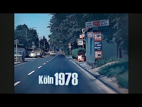 Köln 1978 - Autofahrt durch Junkersdorf - early dashcam