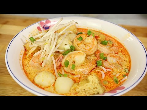 Singapore Style Curry Noodle Soup