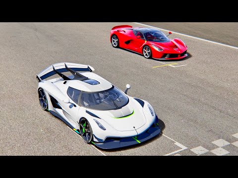 Koenigsegg Jesko vs Ferrari La Ferrari - Imola
