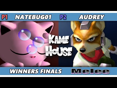 Kame House 113 WINNERS FINALS - natebug01 (Jigglypuff) Vs. audrey (Fox) Smash Melee - SSBM