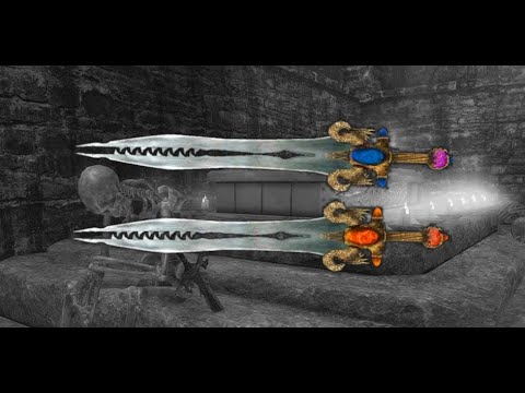 The Elder Scrolls V:Skyrim Anniversary Edition||Quest "A Soul Divided"Dawnfang&Duskfang Sword||