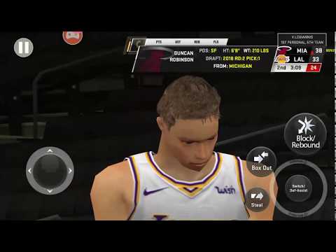 NBA 2K20 mobile My career game 8 No Commentary