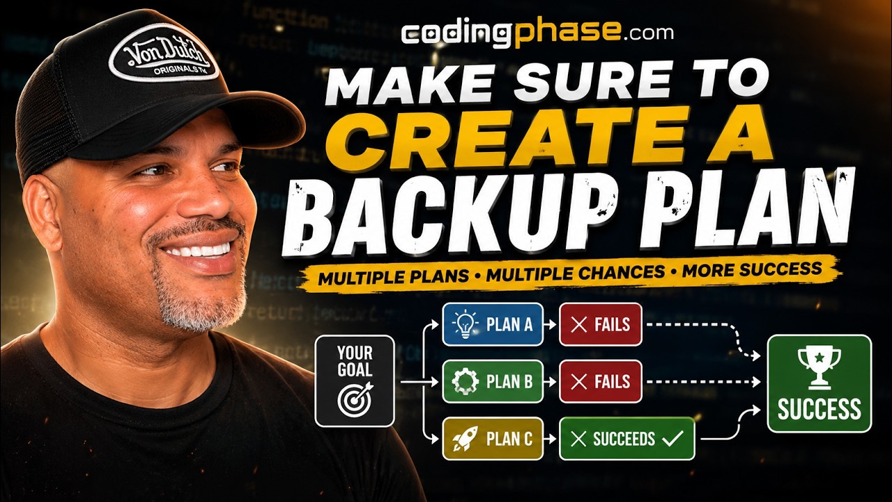 Don’t Wait For Last Minute To Have A Backup Plan