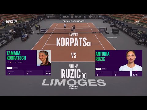 Tamara Korpatsch (GER) vs (6) Antonia Ruzic (CRO) - Game, Set, Match