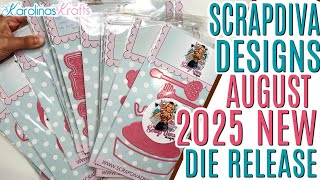 NEW Scrap Diva Designs Release AUGUST 2025, Paper Craft Dies Haul, New Bee Dies Haul, Teacher Dies