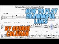 George Coleman - Seven Steps to Heaven Solo Transcription