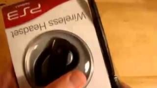 PS3 Wireless Bluetooth Headset Unboxing German/Deutsch