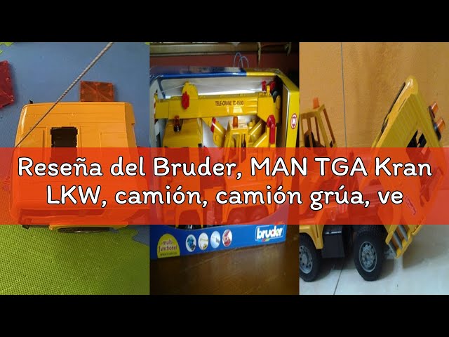 Vídeo relacionado con Bruder, MAN TGA Kran LKW, camión, camión grúa, vehículo para la construcción