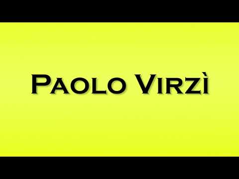 Pronunciation of Paolo Virzi