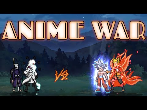 Legendary Madara V3 & Obito(All Form) VS Goku MUI & Naruto Baryon Mode  V3 in Jump Force Mugen