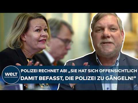 HEIKO TEGGATZ: Knallhart Aussage über Innenministerin Faeser! "Sie hat die Polizei gegängelt"