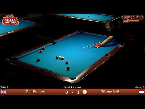 3rd Stella Artois Open 2018 | Tom Penrose (UK) v Gilliano Smit (NL) | Group Stage