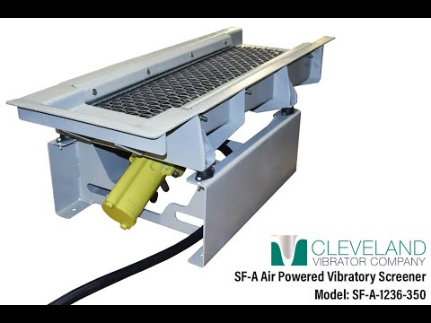 Air-Powered Vibratory Screener for Compacting Powder - Cleveland Vibrator Co.