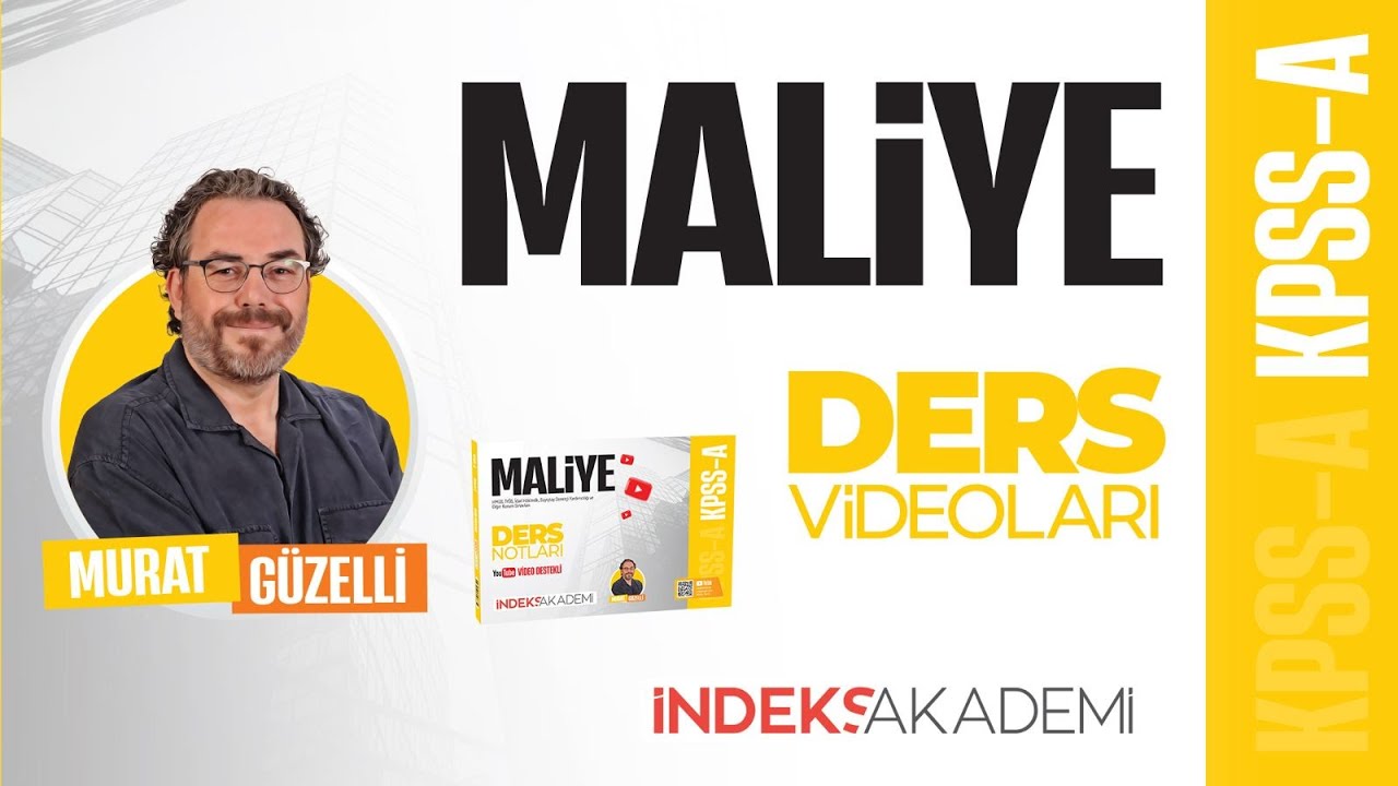 1 -2026 KPSS - MALİYE TEORİSİ - Kamu Maliyesine İlişkin Yaklaşımlar - Murat GÜZELLİ