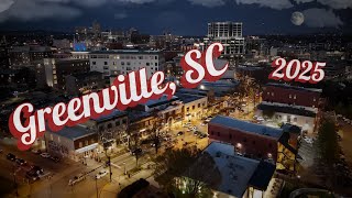 Downtown Greenville SC on a GORGEOUS evening.