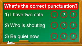 Can you pass this punctuation quiz 🤔| Full stop, question mark & exclamation mark quiz