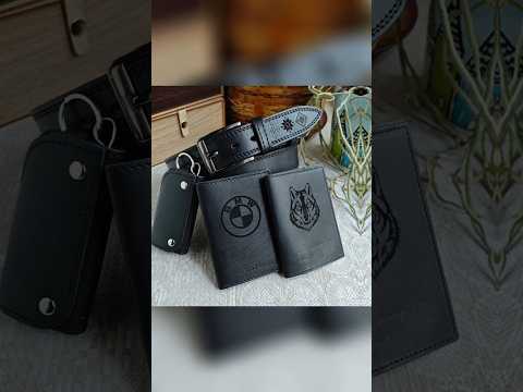 фото мужской набор полный комплект: ремень классика + ключница + обложки для документов 0