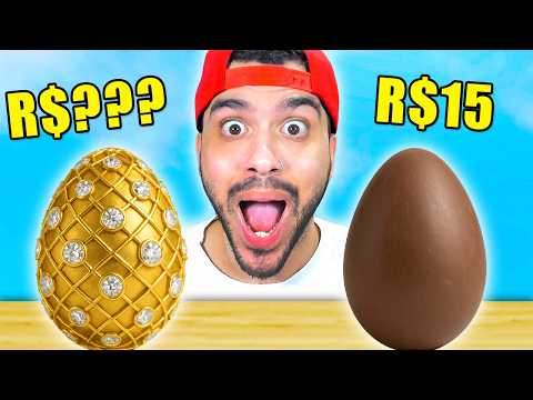 COMPREI O OVO DE PÁSCOA MAIS CARO E O MAIS BARATO! - QUAL É O MELHOR?