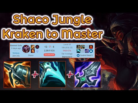 Shaco Jungle vs. Khazix to Master - S12 Dia Ranked [League of Legends] Full Gameplay- Infernal Shaco