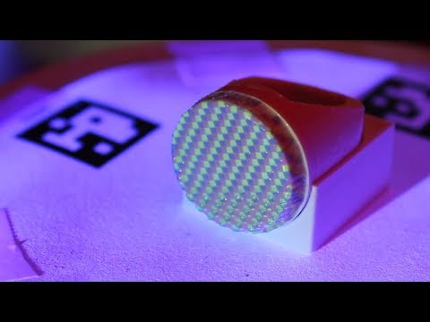 Custom ink, ultraviolet light to repeatedly change an object's colour