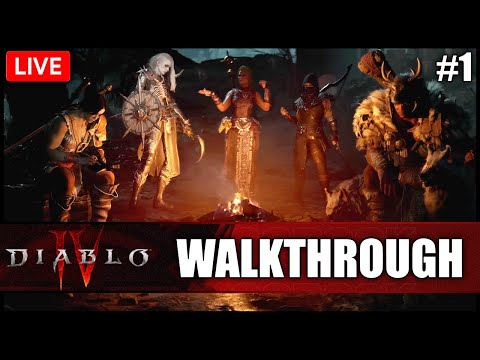 🔴Diablo 4 Full Game Walkthrough Part 1 - Playing as Rogue
