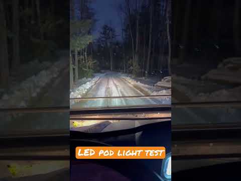 Rough country pod light test!  #roughcountry #ledlights #offroadlights #offroad #plowing