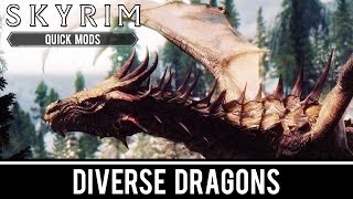 Skyrim Special Edition Mods: Diverse Dragons