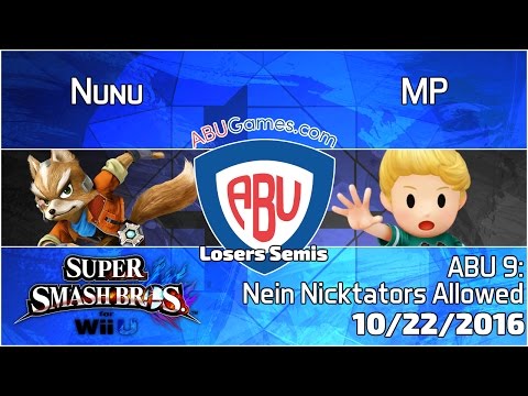 ABU Monthly 9: Nunu (Fox) vs. MP (Lucas) - Smash 4 Losers Semis