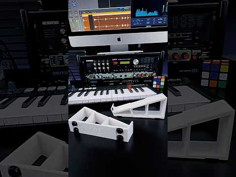 20º Angle Stand for Arturia Keystep 32 / 37 / Behringer SWING - Color WHITE - by KZcraftworks - USA image 5