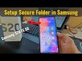 How to Setup and Use Secure Folder in Samsung Phone - Galaxy S20 FE 5G