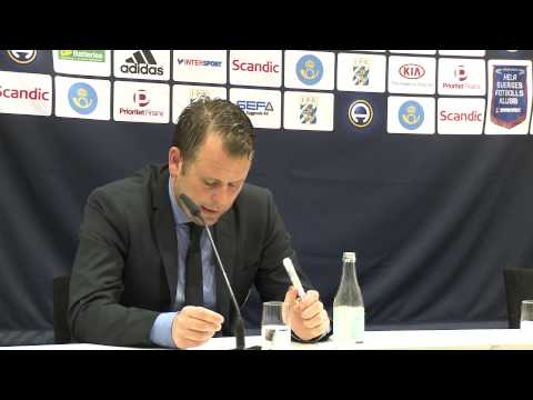 Presskonferensen efter matchen