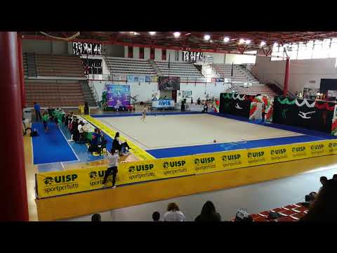 Alice Pigliapoco Nazionali Uisp 2019 3 cat junior palla 1 classificata