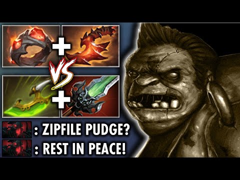 OMG INSANE GAME!! ZIPFILE GIANT PUDGE Destroyed by a Pro Shadow Fiend??? 7.28 LATE GAME BATTLE!!