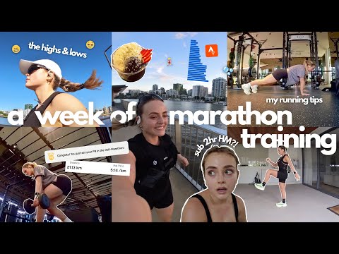 full week of marathon training | highs & lows, sub 2hr HM!? my running tips + gym | conagh kathleen