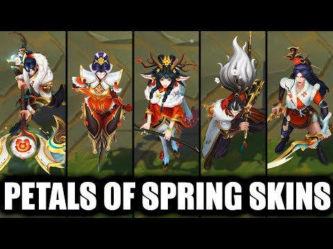 All New Petals of Spring Skins Spotlight Yasuo, Katarina, Lillia, Jayce, Camille (League of Legends)