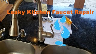 Leaky Kitchen Faucet Repair. Drippy Moen Faucet DIY Fixed. Quick and Simple!